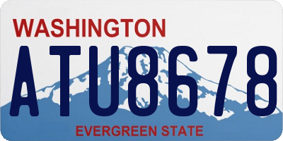 WA license plate ATU8678