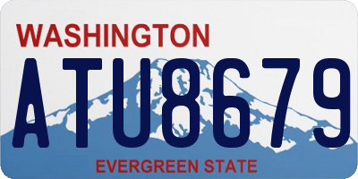 WA license plate ATU8679