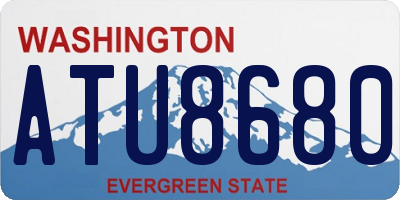 WA license plate ATU8680