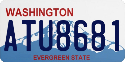 WA license plate ATU8681