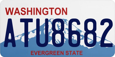 WA license plate ATU8682