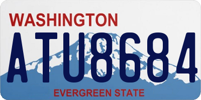 WA license plate ATU8684