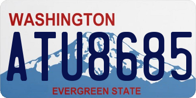 WA license plate ATU8685