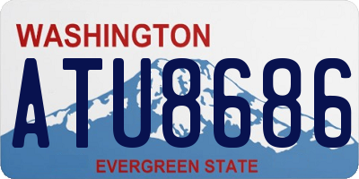 WA license plate ATU8686
