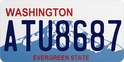 WA license plate ATU8687