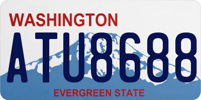 WA license plate ATU8688