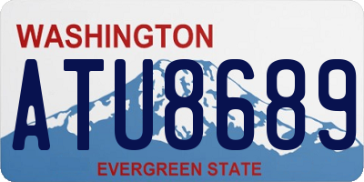WA license plate ATU8689