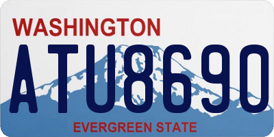 WA license plate ATU8690