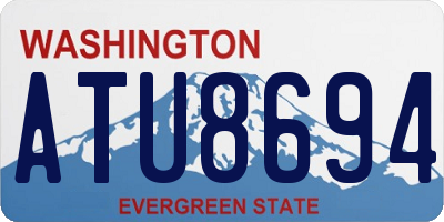 WA license plate ATU8694