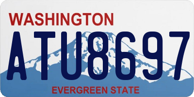 WA license plate ATU8697
