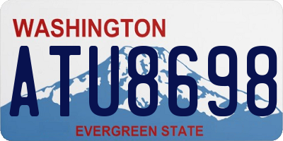 WA license plate ATU8698