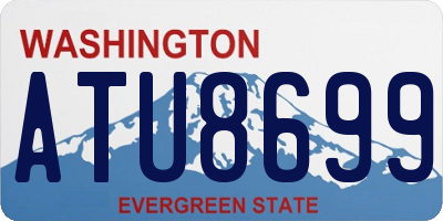 WA license plate ATU8699