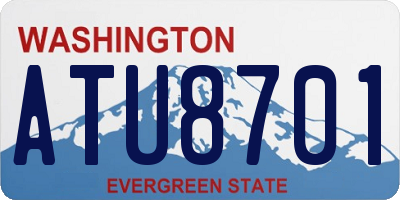 WA license plate ATU8701