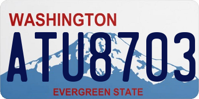WA license plate ATU8703