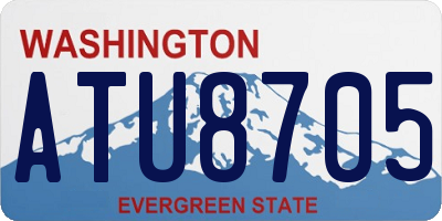WA license plate ATU8705