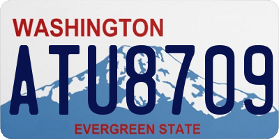 WA license plate ATU8709