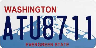 WA license plate ATU8711