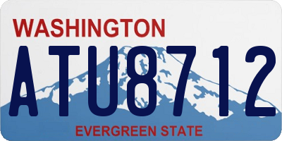 WA license plate ATU8712