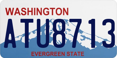 WA license plate ATU8713