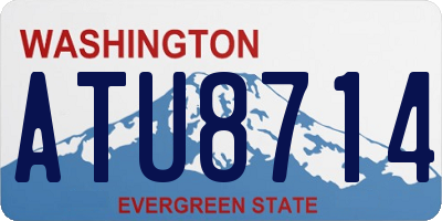 WA license plate ATU8714