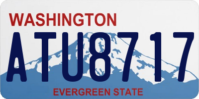 WA license plate ATU8717