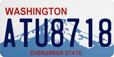 WA license plate ATU8718