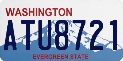 WA license plate ATU8721