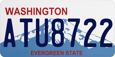 WA license plate ATU8722