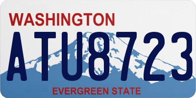 WA license plate ATU8723
