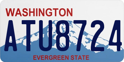 WA license plate ATU8724