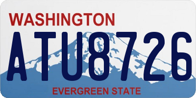 WA license plate ATU8726