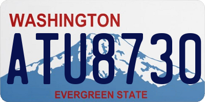 WA license plate ATU8730