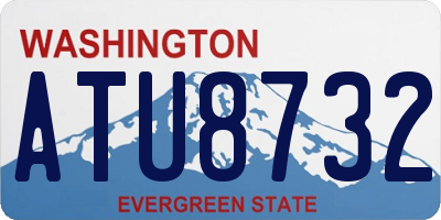 WA license plate ATU8732
