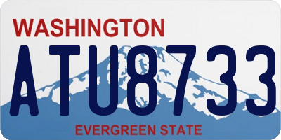 WA license plate ATU8733