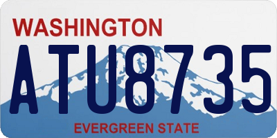 WA license plate ATU8735
