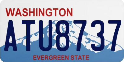 WA license plate ATU8737