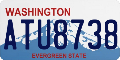WA license plate ATU8738