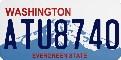 WA license plate ATU8740