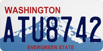 WA license plate ATU8742