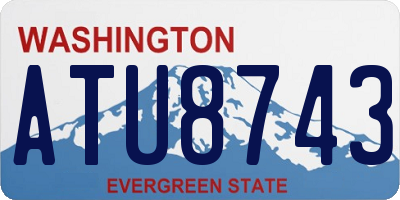 WA license plate ATU8743