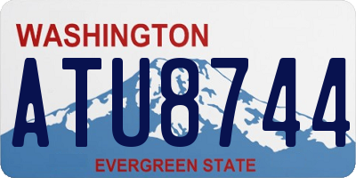 WA license plate ATU8744