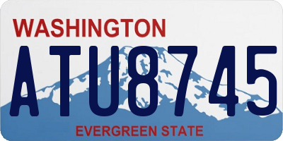 WA license plate ATU8745