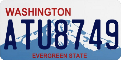 WA license plate ATU8749