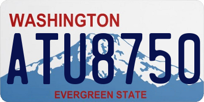 WA license plate ATU8750