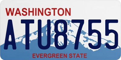 WA license plate ATU8755
