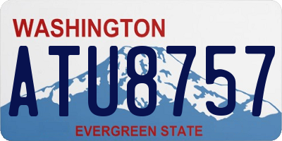 WA license plate ATU8757