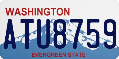 WA license plate ATU8759