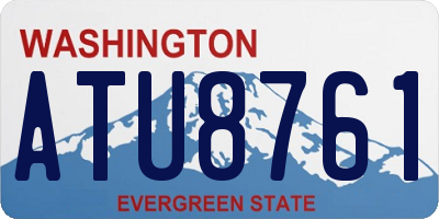 WA license plate ATU8761