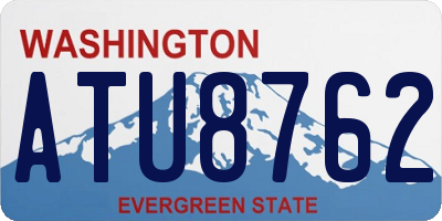 WA license plate ATU8762