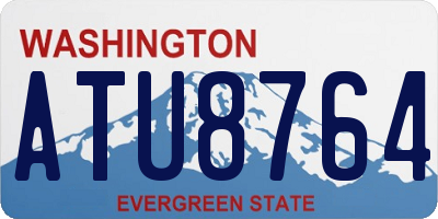 WA license plate ATU8764